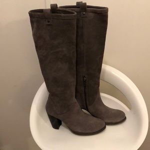 Gray suede leather UGG boots